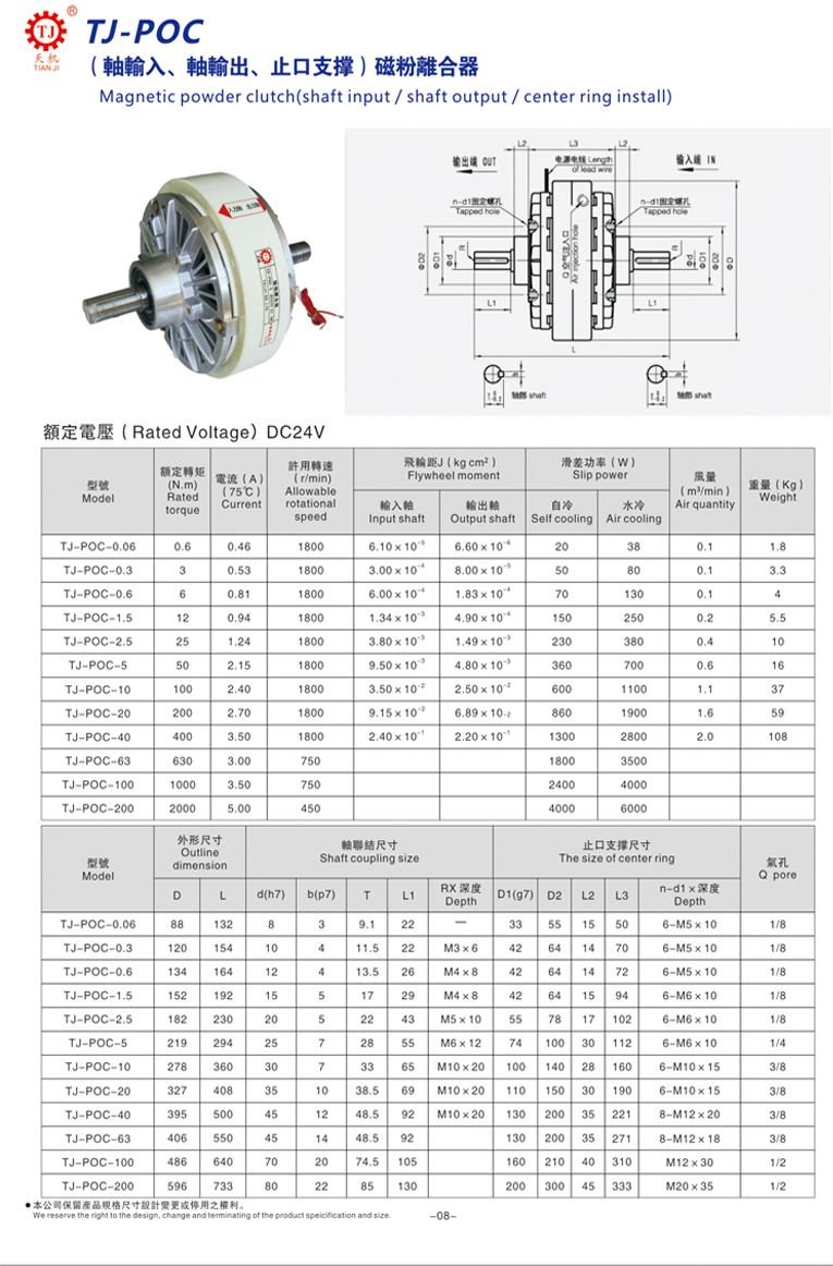 磁粉離合器